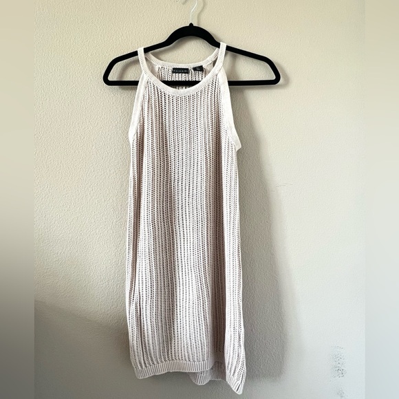 Tahari Crochet Knit Swim Coverup Dress - Picture 1 of 8
